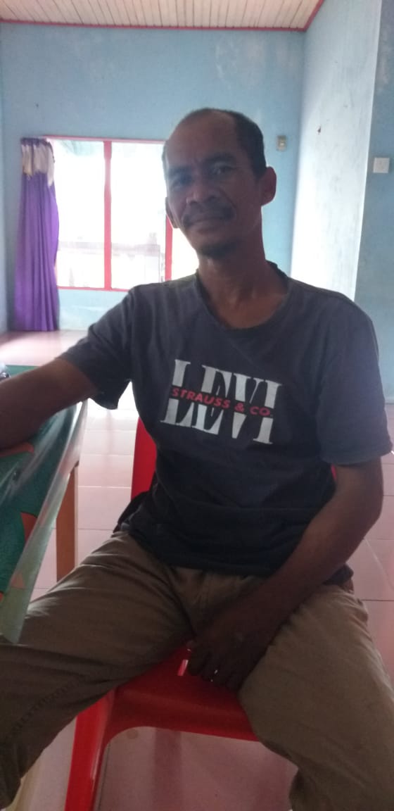 Joko nelayan Kelurahan Sedanau Kecamatan Bunguran Barat Kabupaten Natuna. (Foto : Herman)