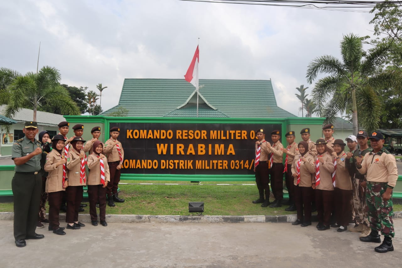 SKW Binaan Kodim 0314 Inhil Laksanakan Studi Banding ke Kodim 0304 Agam, Padang