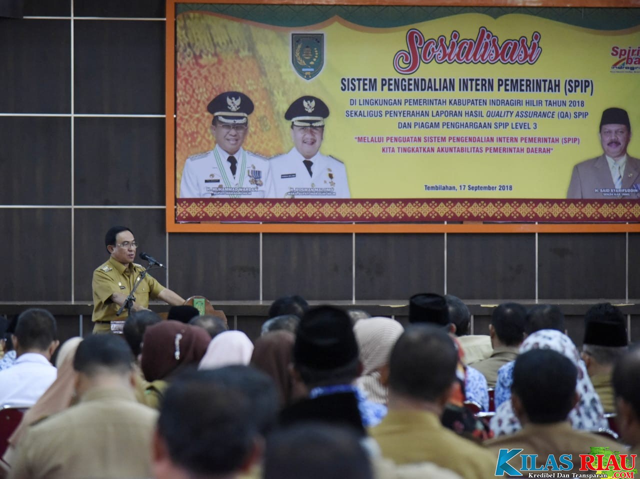 Sosialisasi SPIP, Bupati Inhil : Kita Harus Ciptakan Sistem Tata Kelola Pemerintahan Yang Baik