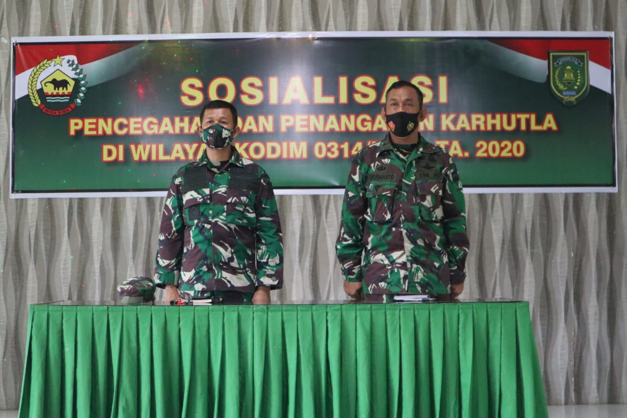 Guna Penanganan Karhutlah, Kodim Inhil Gelar Sosialisasi