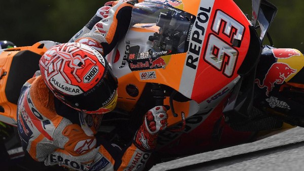 Marquez Tercepat di FP3 MotoGP Republik Ceko, Rossi Berada Posisi  Kelima