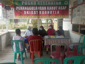 UPT puskesmas Pulau Kijang Mendirikan 5 Posko Pelayanan Kesehatan Akibat Karlahut