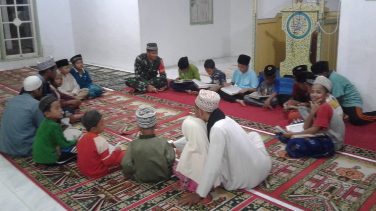 Koramil 03 Melaksanakan Pendamping Magrib Mengaji