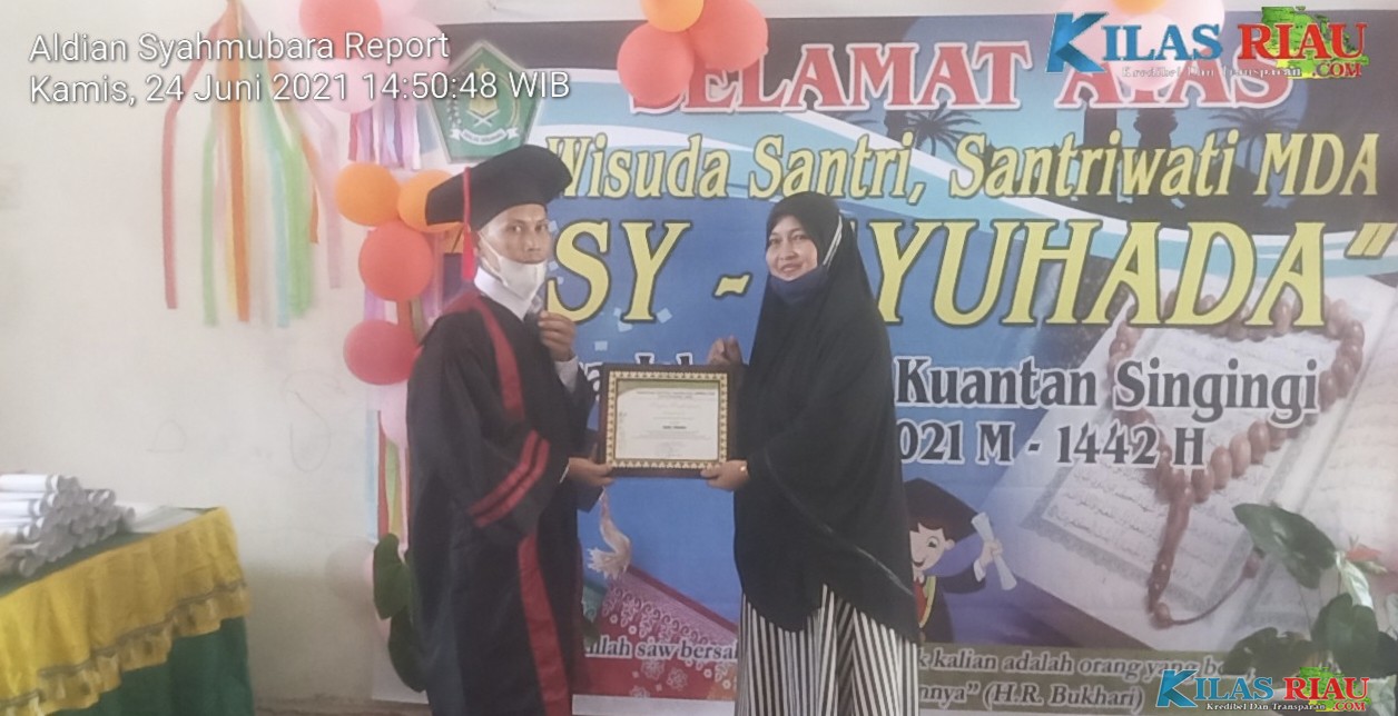 Wisuda MDA Asy-Syuhada Desa Jake, Sederhana Tapi Bermakna