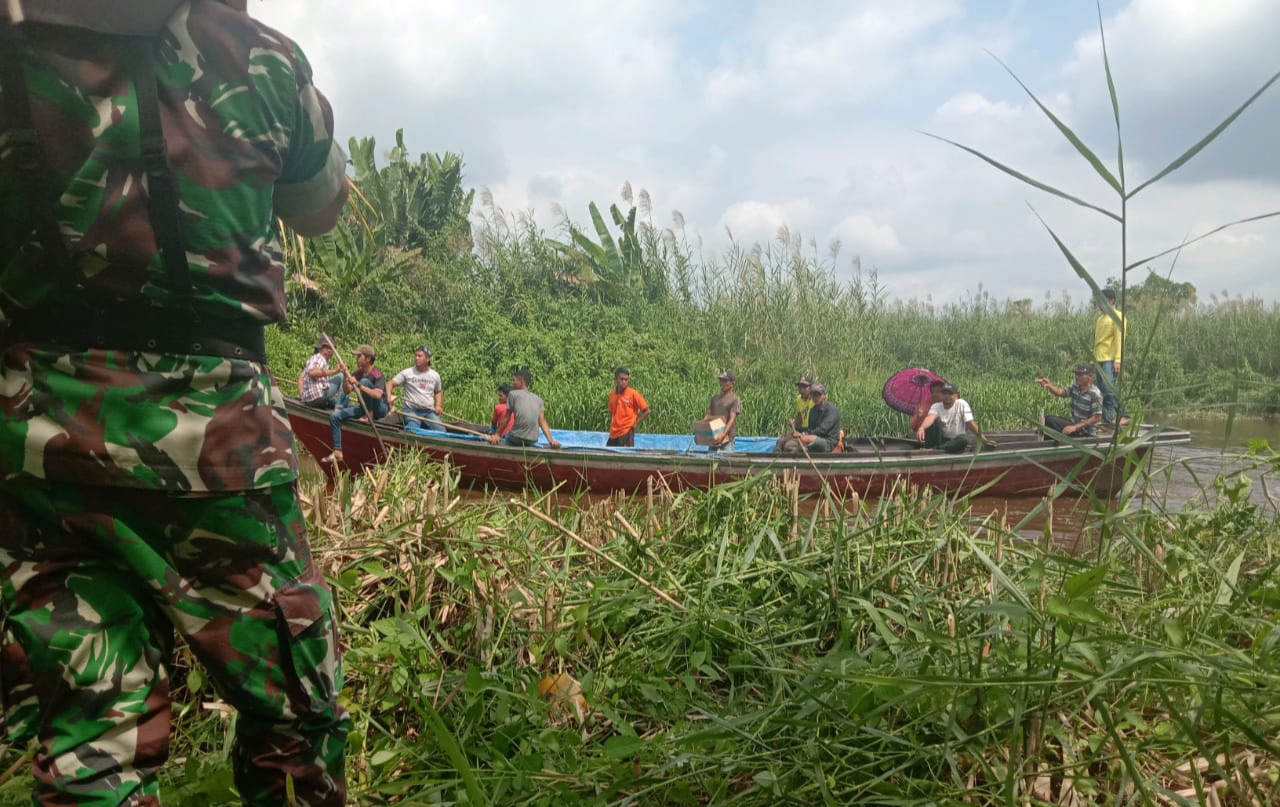 Korban Diterkam Buaya Ditemukan di Parit 1 Desa Sialang Panjang Kec. Tembilahan Hulu