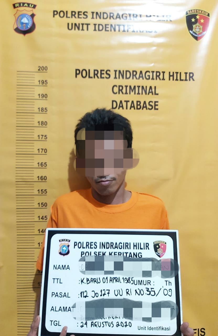 Sering Meresahkan Masyarakat DW Ditangkap Polsek Keritang