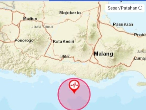 Blitar Diguncang Gempa Magnitudo 6,2