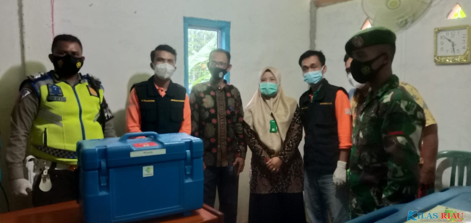 Pendistribusian Vaksin Sinovac Covid 19 Untuk Inhil Sudah Dimulai, Puskesmas Pengalehan Keritang Jum'at dan Sabtu