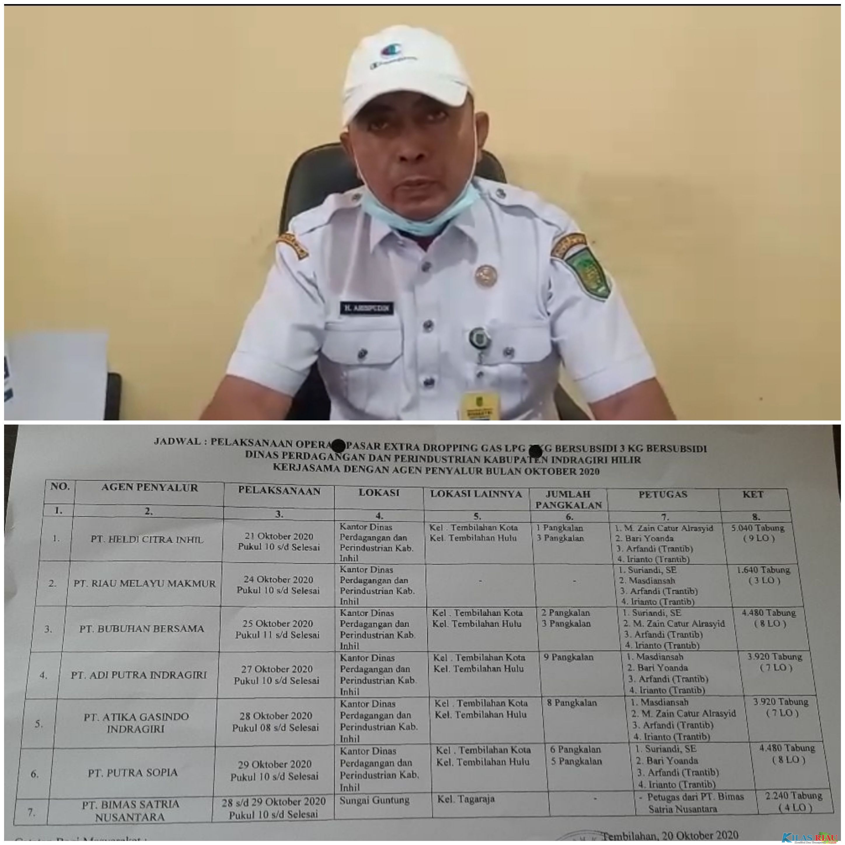 Disdagtrin Inhil Akan Terus Berupaya Lakukan Koordinasi Agar Masyarakat Tidak Keluhkan Harga LPG