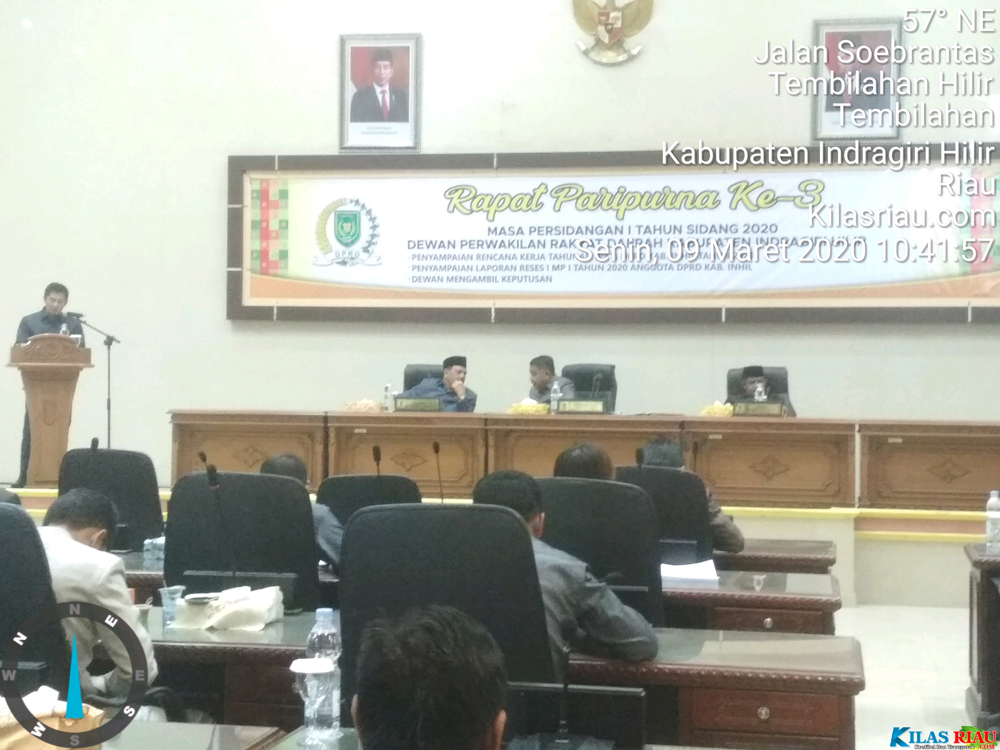 Rapat Paripurna DPRD Inhil ke-3, Syarifuddin: Hasil Reses Anggota DPRD akan Masuk Musrenbang