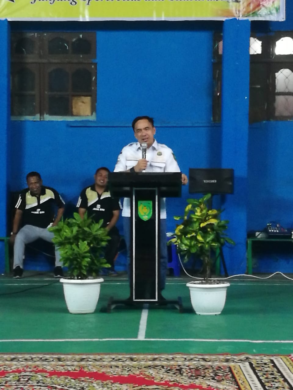 Ketua DPRD Inhil Buka Open Badminton se- Inhil Utara