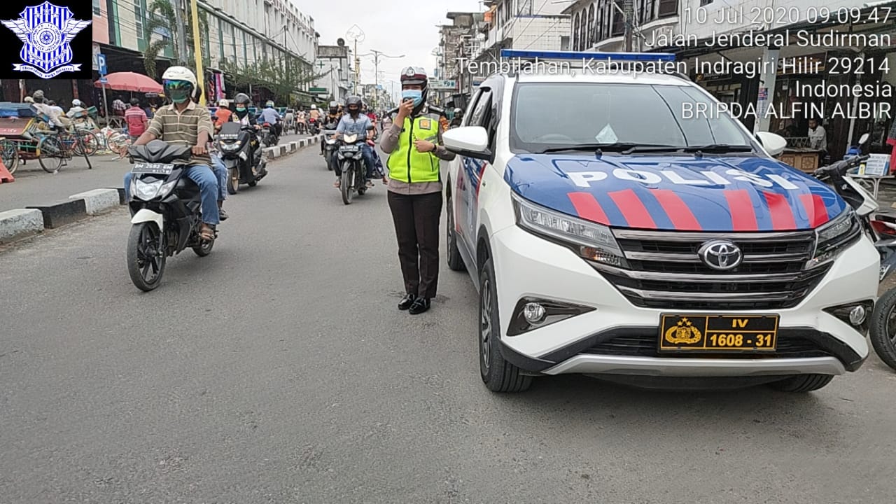 Sat Lantas Polres Inhil Gelar Penling dan Antisipasi Penyebaran Covid-19