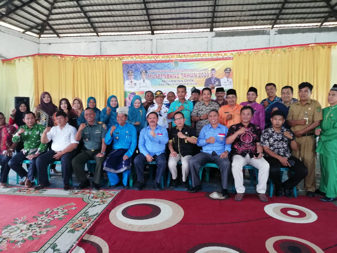 Sekda Inhil Buka Musrenbang Kecamatan Enok Tahun 2020