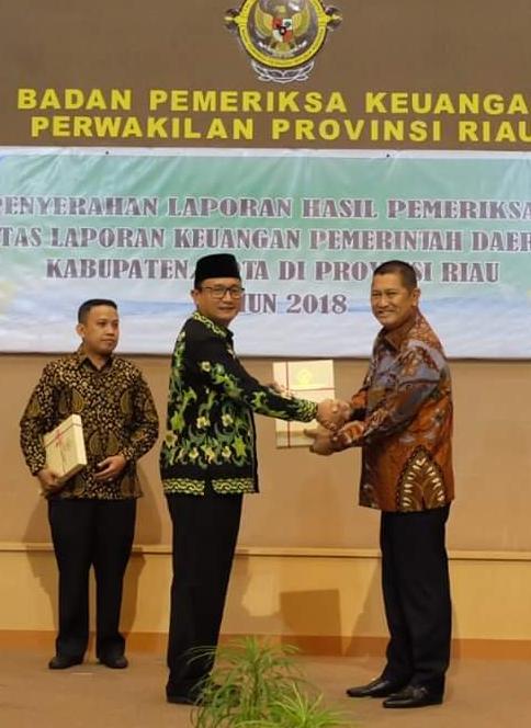 Untuk Yang Ketiga Kalinya, Kabupaten Inhil Meraih Opini WTP dari BPK Perwakilan Riau