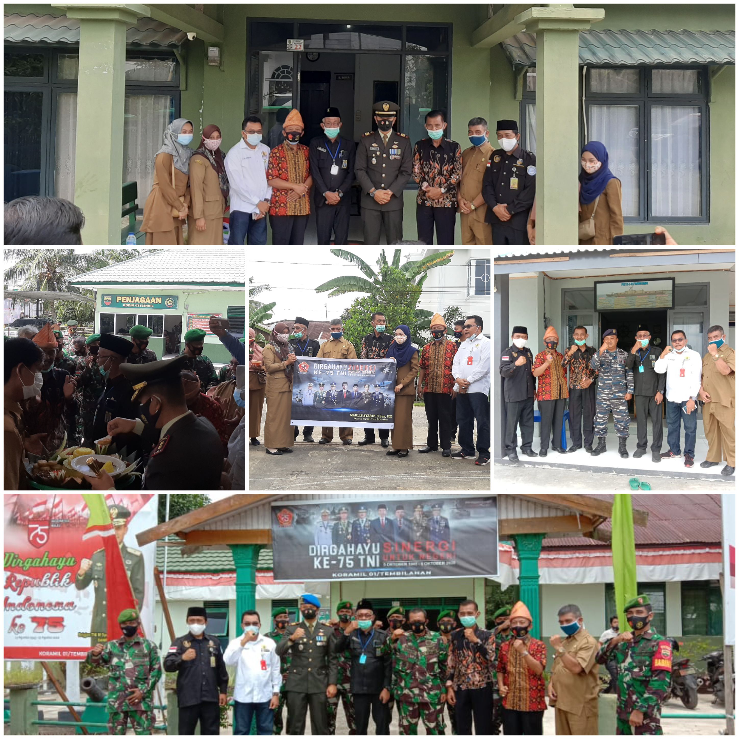 Hut TNI ke-75, Empat Markas TNI yang Ada di Inhil Dapat Surprise dari Ormas