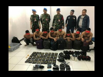 Delapan Kurir Ditangkap di Bandara SSK II Pekanbaru Bawa Sabu