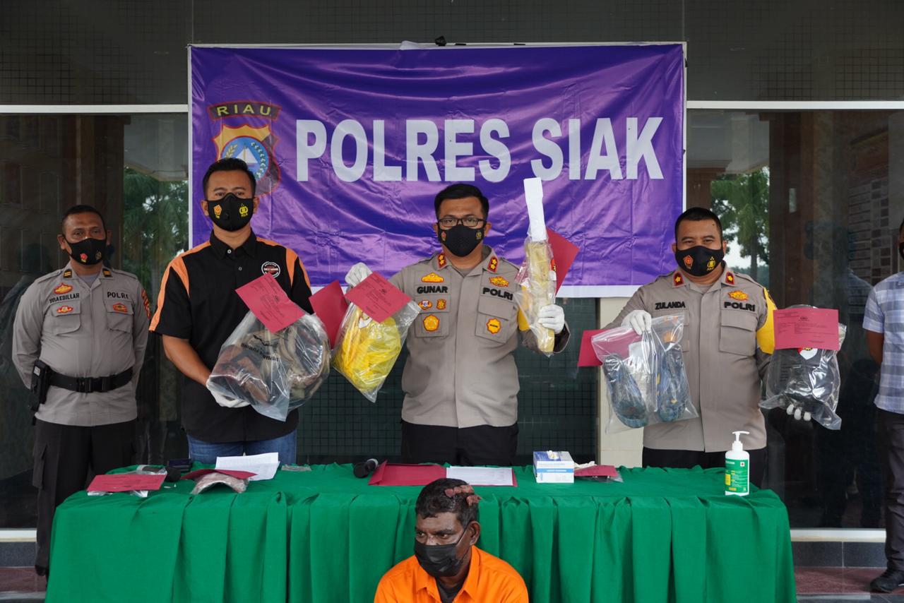 Sempat Buron, KS Berhasil Dibekuk Satreskrim Polres Siak