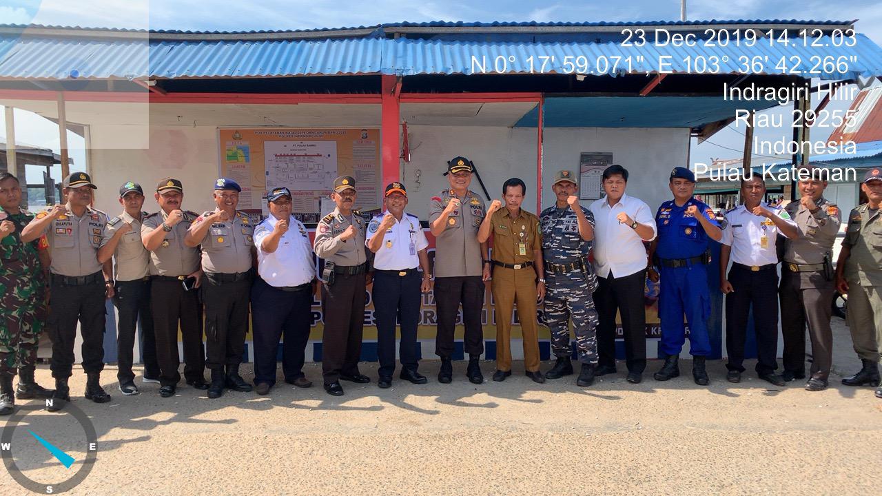 Jelang Nataru Polres Inhil Laksanakan Pengecekan Pos Yan Natura