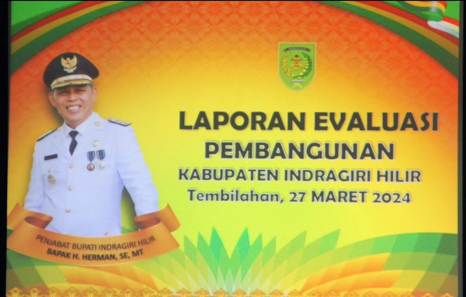 Pj Bupati Inhil Pimpin Rapat Evaluasi Pembangunan Kabupaten Indragiri Hilir Periode Febuari 2024