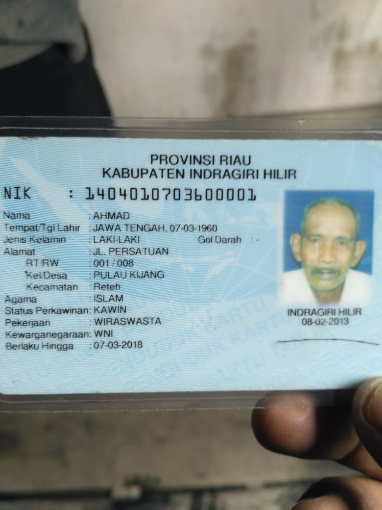 Ahmad Pencari Kayu Hilang di Perairan Sungai Patah Parang, Kecamatan Sungai Batang