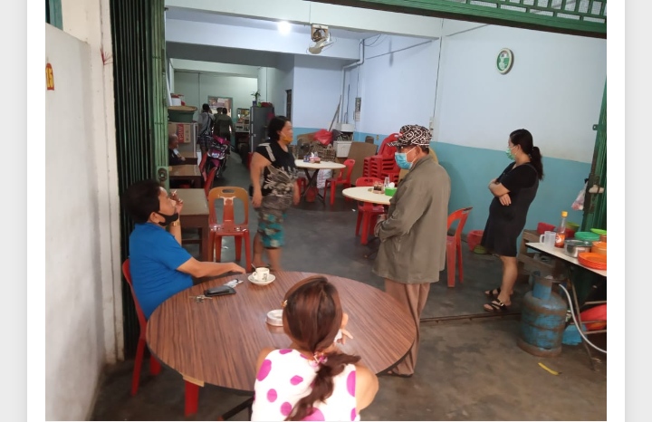 Putuskan Penyebaran Corona, Tim Gugus Covid-19 Kateman Laksanakan Razia Kedai Kopi dan Warung Nasi