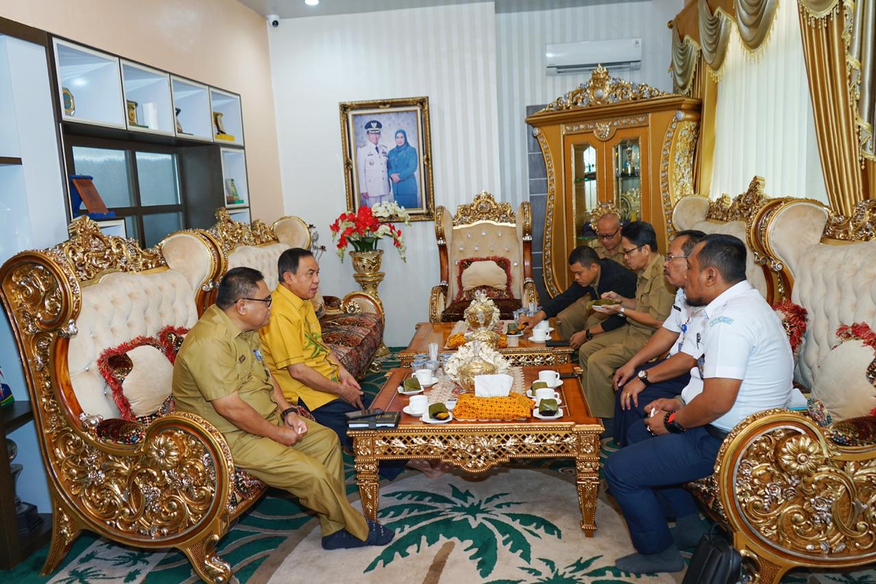 Bupati Inhil Sambut Kunjungan Kepala BMKG Provinsi Riau di Rumah Dinas Bupati