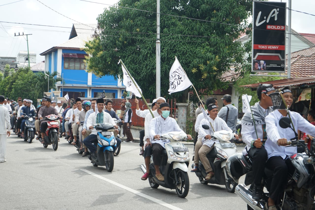 Ribuan Warga Meranti Ikuti Aksi Bela Kalimah Tauhid