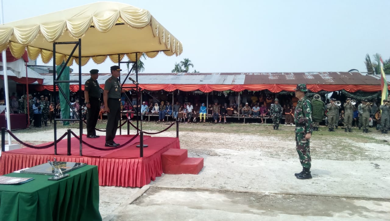 Danrem 031 Wirabima Brigjen Muhammad Fadjar Tutup TMMD ke 106 Desa Seberang Sanglar