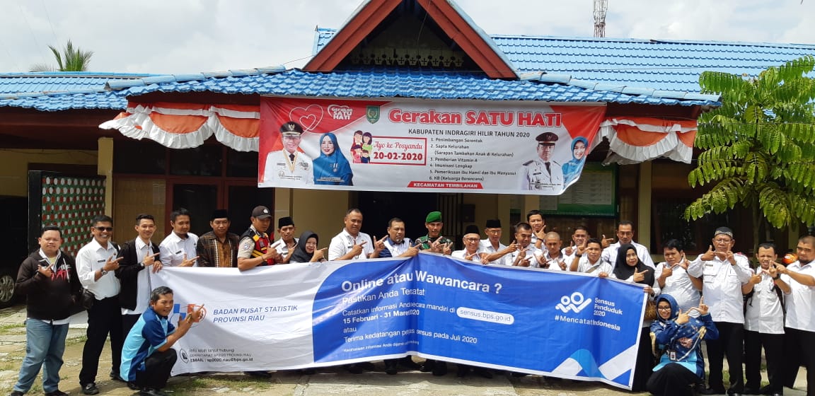 BPS Inhil Bersama Upika Se-Kecamatan Tembilahan Laksanakan Sosialisasi Sensus Penduduk Online 2020