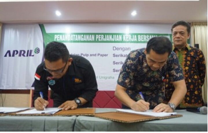 PT. RAPP dan Riau Power Adakan Penandatangan Perjanjian Kerja Bersama (PKB)