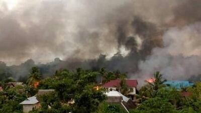 30 Rumah Terbakar Akibat Bentrok Warga di Buton Sultra