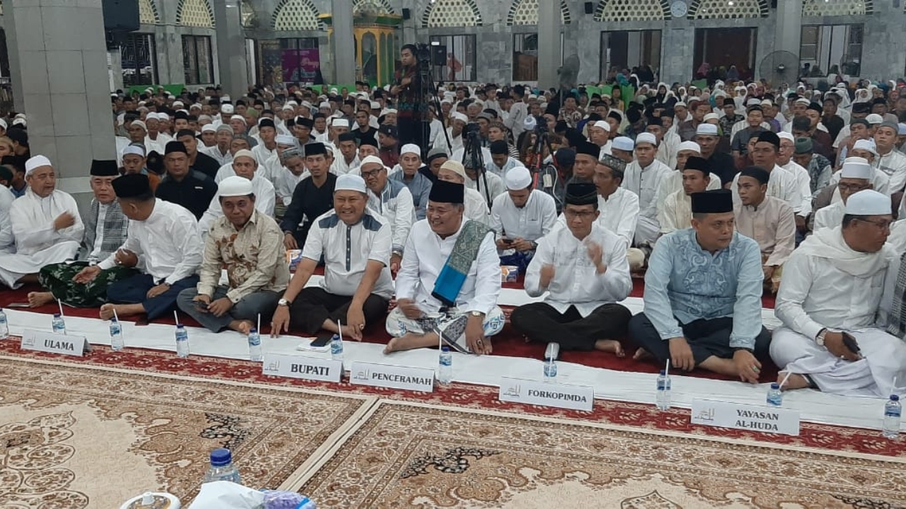 Dandim 0314 Inhil Hadir Peringatan Maulid Nabi Muhammad SAW yang Ditaja Pemkab Inhil