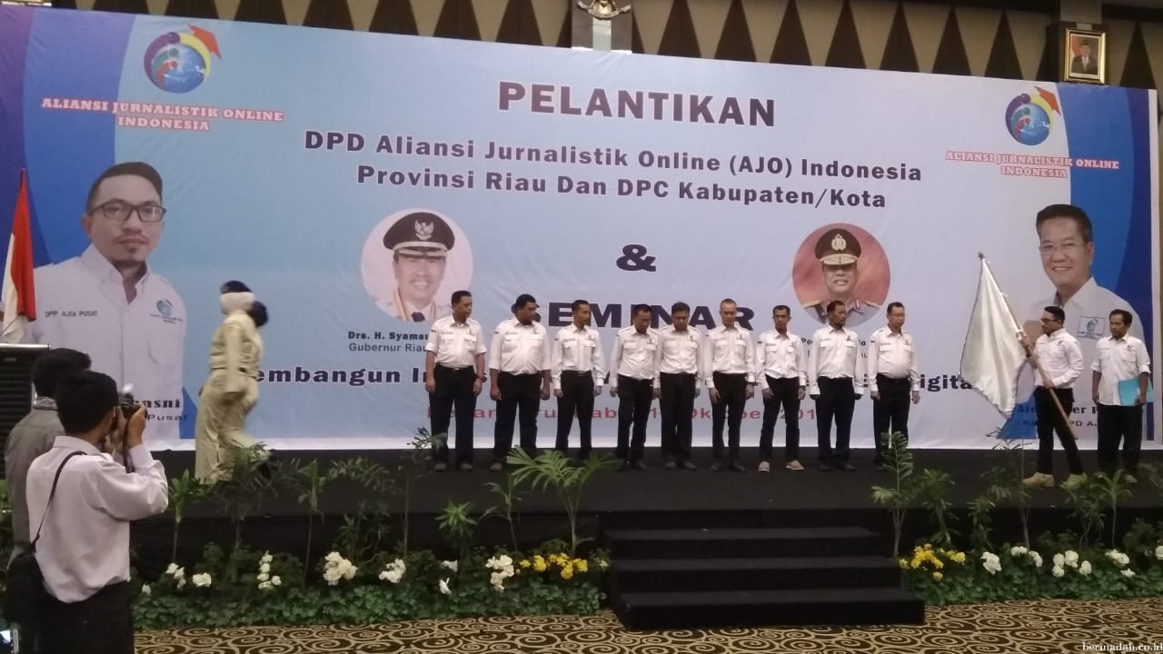 Pengurus DPD AJOI Riau dan Pengurus DPC AJOI se Riau Resmi Dilantik