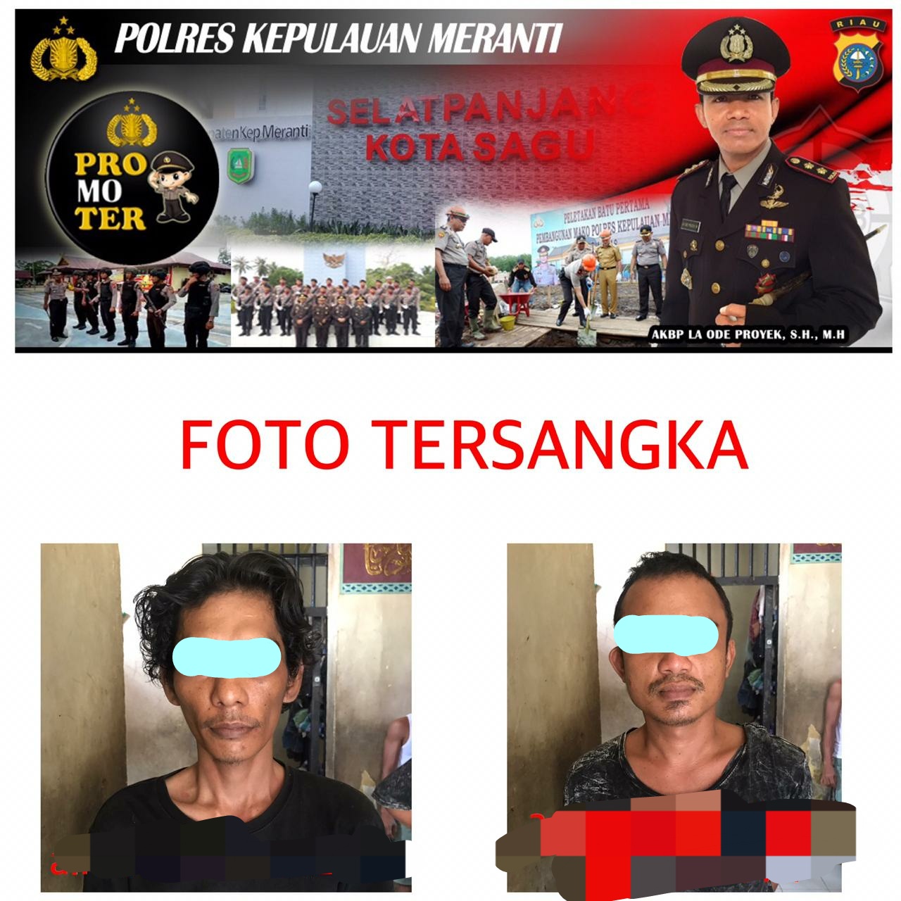 Gara-gara satu Unit Handphone, Dua warga Selatpanjang ditangkap Polisi