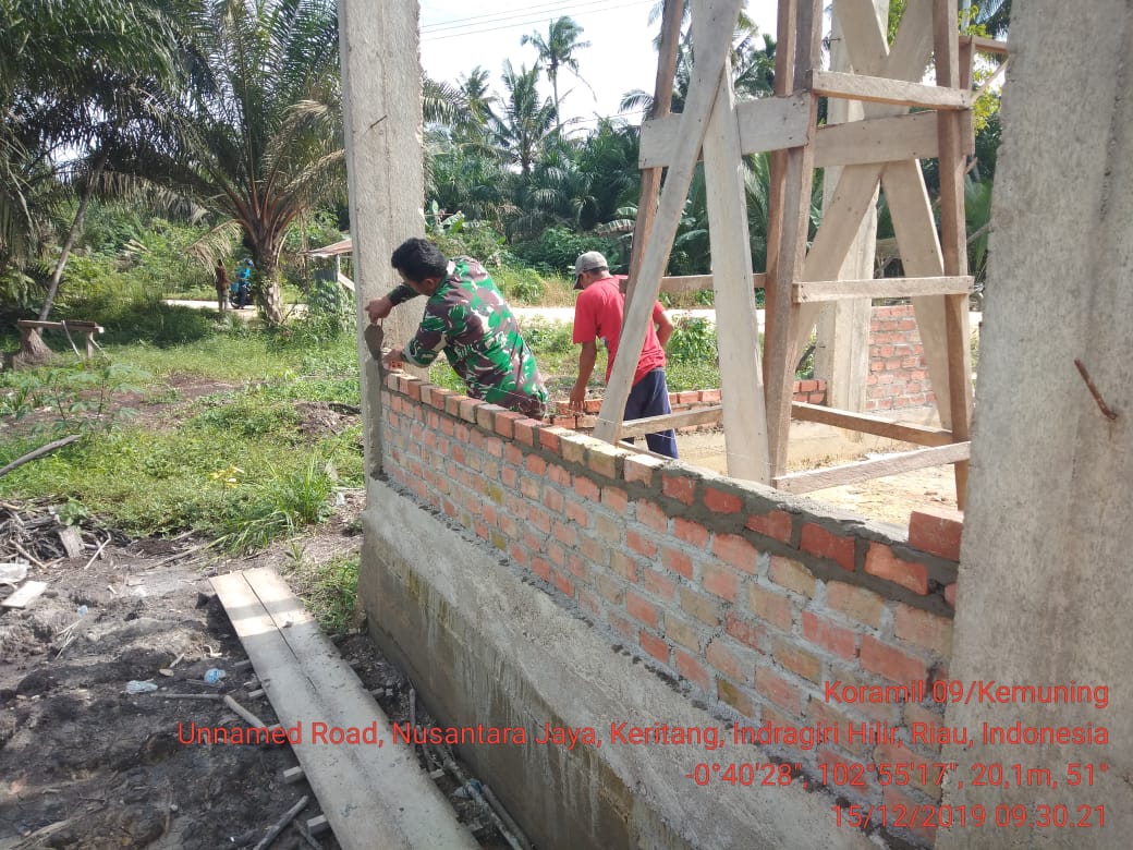 Koramil 09 Laksanakan Goro Bersama Masyarakat Desa Nusantara Jaya