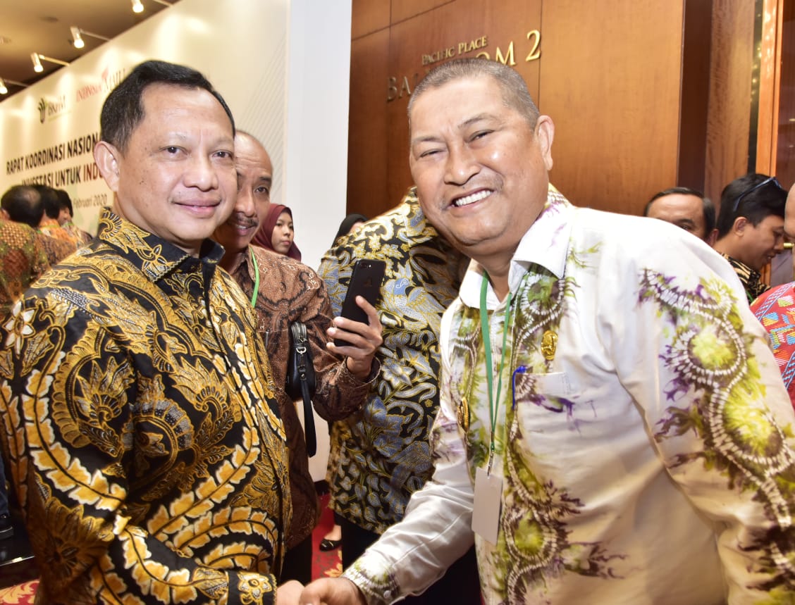 Wakil Bupati H.Syamsuddin Uti Ikuti Rakoornas Investasi 2020