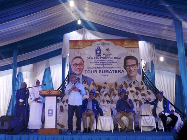 Ajak Warga Riau Berjuang Menangkan Prabowo-Sandi, Zulhas: Semoga Jadi Amal Saleh