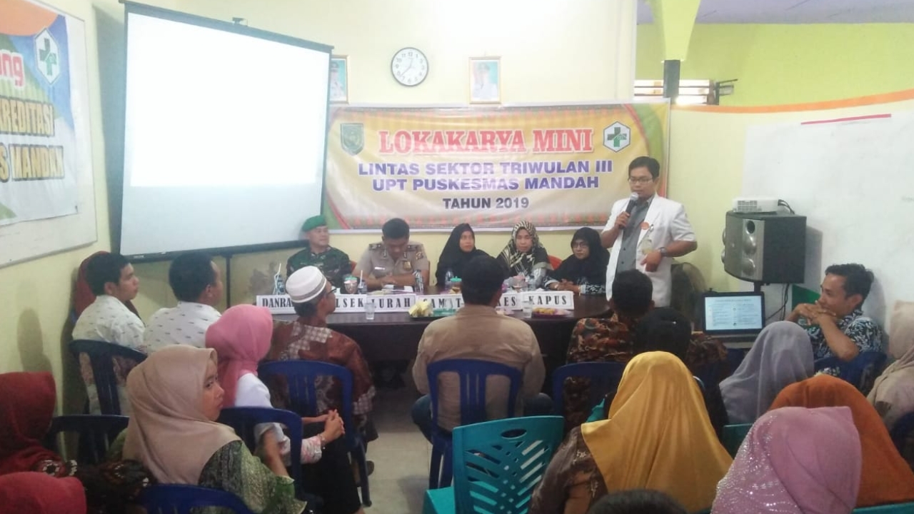 Danramil 08 Hadir Kunker yang di Taja Puskesmas Mandah