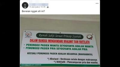 Ini Jawaban Dinkes Kota Tangerang Soal Polemik RS Syariah