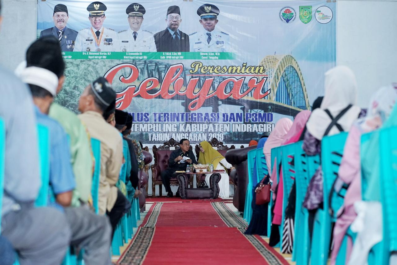 Bupati Inhil Sahkan Gebyar DMIJ Plus Terintegrasi dan P3MD Kecamatan Tempuling Anggaran 2019