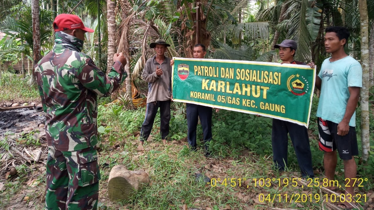 Koramil 05 Terus Laksanakan Sosialisasi Karlahut