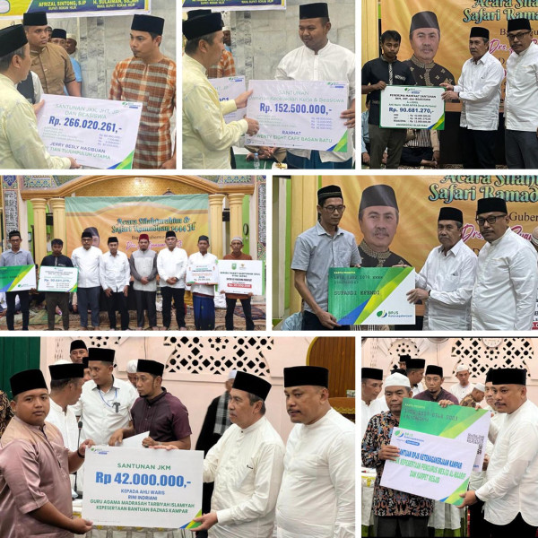Gelar Safari Ramadhan, Pemprov Riau Lindungi Pekerja Rentan Sektor Keagamaan Melalui APBD