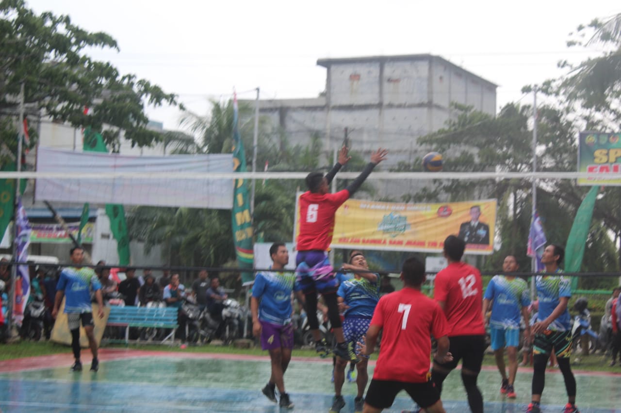 Open Turnamen Volley Ball Putra Dandim Cup III 2019 Masuk Babak Delapan Besar