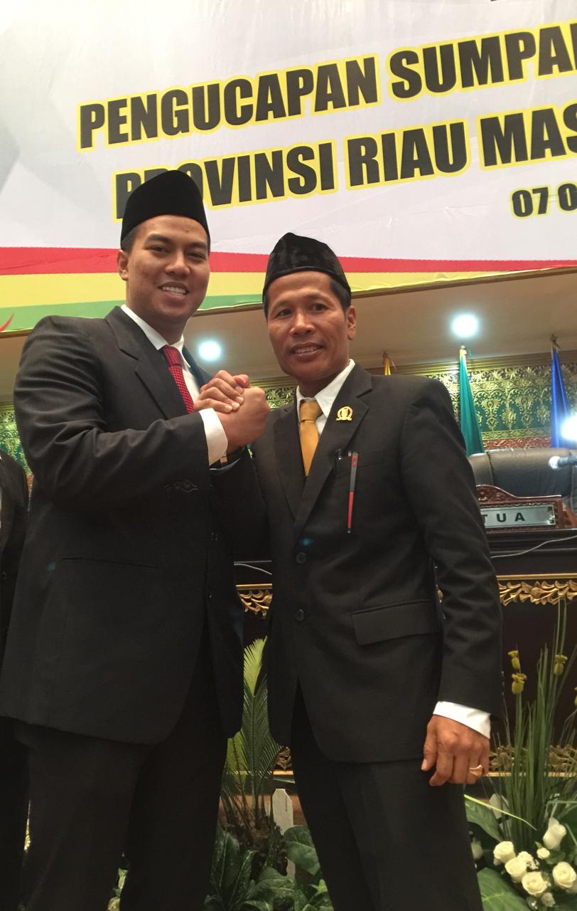 Pelantikan Ketua DPRD Riau,  Muhammad Aulia: Semoga Dapat Menjadi Panutan dalam Mengemban Amanah