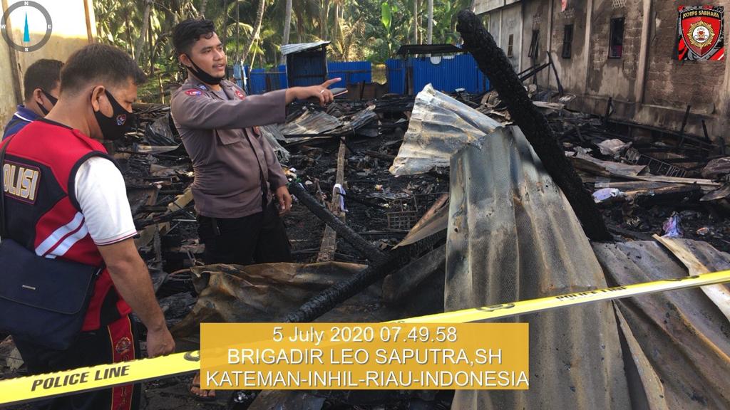 Si Jago Merah Hanguskan Satu Rumah Kos-Kosan di Pasar Sambu
