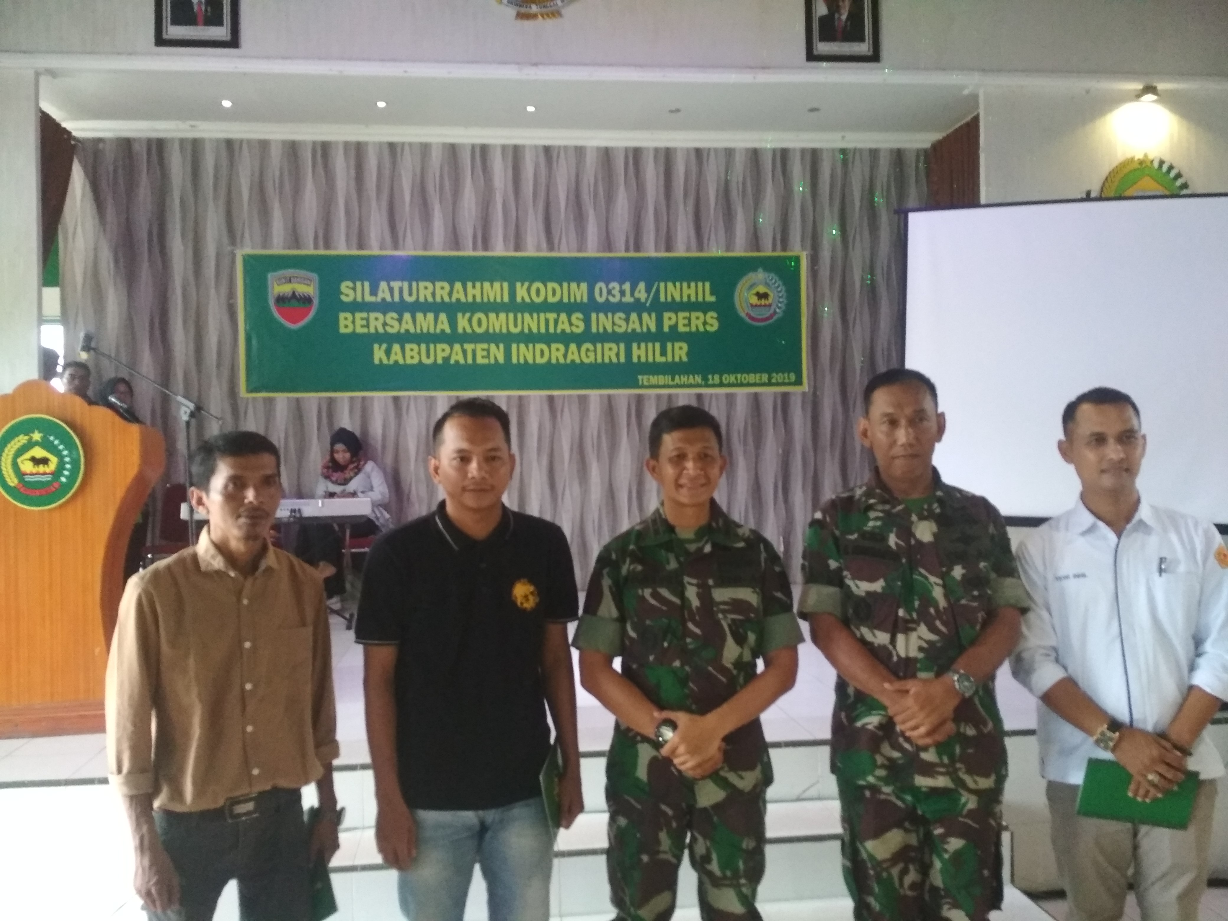 Kodim 0314 Inhil Jalin Silaturahmi Bersama Komunikasi Insan Pers Kabupaten Indragiri Hilir