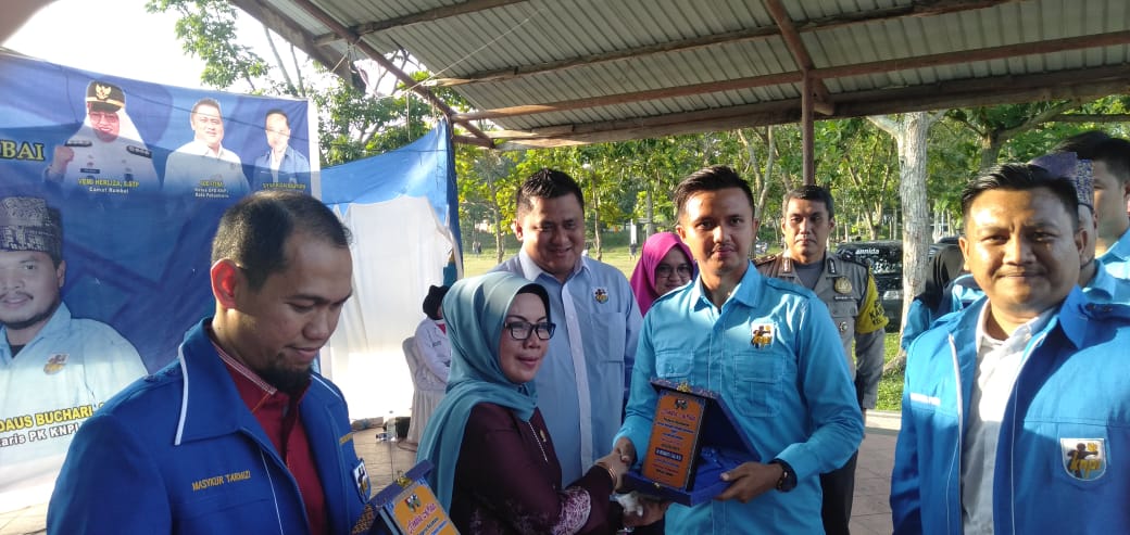 Dr Misharti Hadiri Pelantikan PK KNPI Rumbai