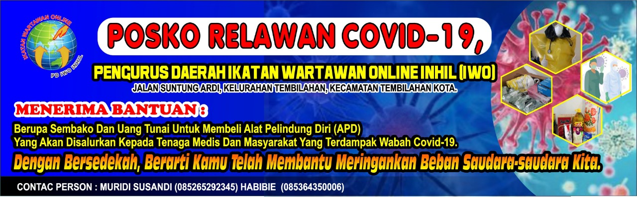 Dirikan Posko Relawan Covid-19, IWO Inhil Galang Donasi Pembelian APD