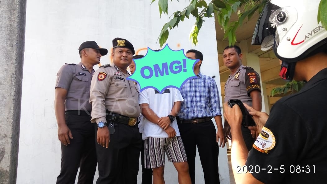 Warga Sekitar Jalan Swarna Bumi Tembilahan di Gegerkan Pemuda Ingin Bunuh Diri