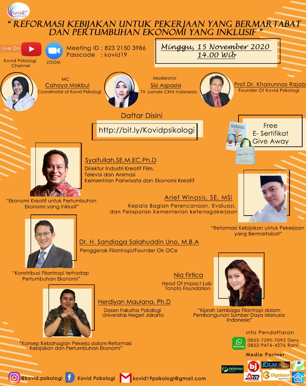 Ikuti Sekarang Webinar Nasional Kovid Psikologi Yang Digelar 15 November 2020